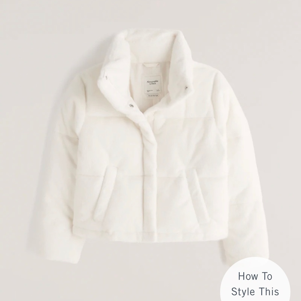 Brand new women’s abercrombie faux fur coat XL